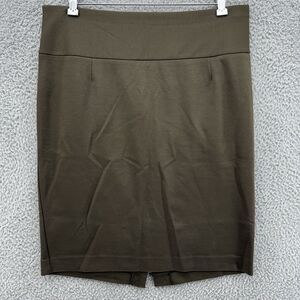 Lane Bryant Women's Size 14 Forest Back Slit Pencil Stretch Ponte Career Skirt